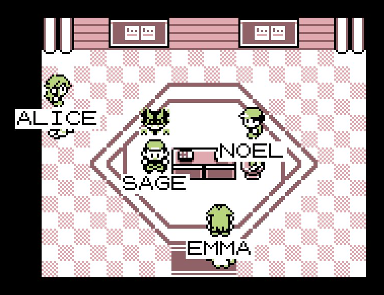 Trainers Alice, Noel, and Emma with their partners at the Trade Station.